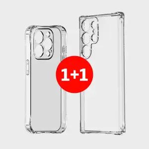 1+1 변색없는 범퍼 카메라보호 갤럭시 S26 울트라 플러스 풀커버 투명 젤리 핸드폰 케이스 S942 S947 S948