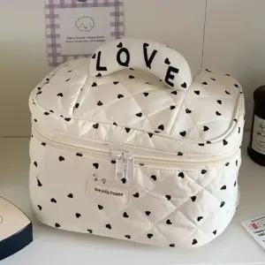 화장품 브러쉬 손잡이 패릭 파우치 하트 가방 블랙귀여운치 미용 대형치 예쁜치 여성치 메이크업치