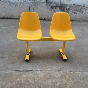 휴게소의자 옐로우 2인 대기 플라스틱