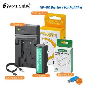 NP-80 NP80 배터리 및 USB 충전기  1700Z 2700 2900Z 4800 4900 6800 6900 줌 DC4800 카메라용 2000mAh