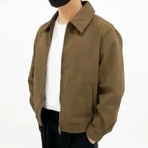 남자 남성 봄 가을 세미 크롭 기본핏 스웨이드 자켓 아우터 캐주얼 빅사이즈 M~3XL 미니멀 스웨이드 자켓