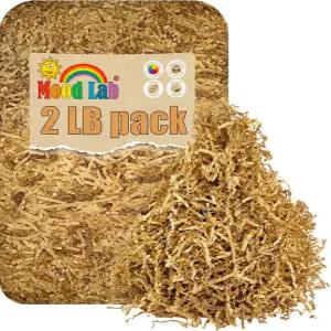 무드 랩 크링클 컷 페이퍼 2파운드 브라운 파쇄 필러 바구니 채우기용 선물 상자 크래프트 랩핑