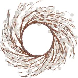 12인치 베리 화환 파이프 겨울 인공 나뭇가지 축제 축하 가정용 농가 현관문 창문 홈 오피스 장식 집들이