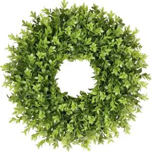 현관문 을 위한 Vlorart 20인치 박스우드 화환 벽 농가 결혼식 현관 녹색 여름 크리스마스 홈 데코레이션을
