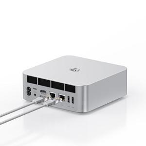 BEELINK GTI15 미니 PC, 인텔 코어 컴퓨터 트리플 9 PCLE4.0 64GB DDR5 5.4GHZ), 285H(16C 듀얼 M.2 5600MHZ 게이밍 지원 디스플레이, 울트라 LAN SSD WIFI7, 5.4, 10GBPS 최대 블루투스 W-11 /16T, 1TB