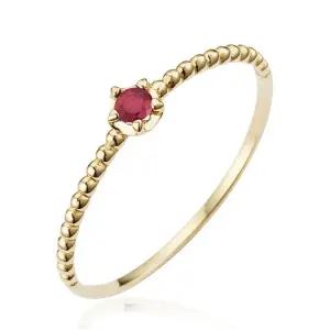 10K 2mm 천연 탄생석 스텔라 [7월 루비]