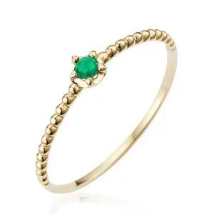 10K 2mm 천연 탄생석 스텔라 [5월 에메랄드]