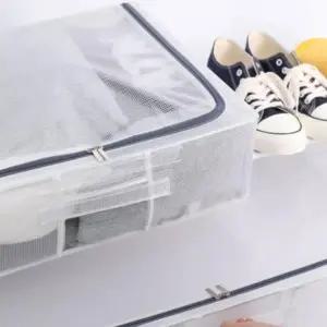 (색상9 대 57L)방수 이불 박스 수납 투명 속옷 옷정리함 침대밑 57L