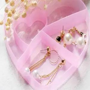 ( )하트모양 투명 보관케이스 5칸 다용도케이스 알약케이스 다용도정리통 미니보관통