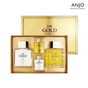 24K 골드 남성용 복숭아꽃 크림 스킨케어 2종세트