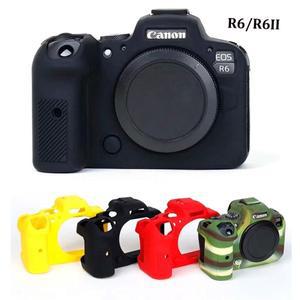 Canon EOS R6 Mark II R6II 2 용 실리콘 보호 케이스 논슬립 그립 방진 스크래치 부드러운 고무 커버 스킨