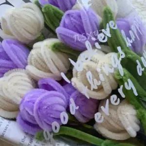 DIY 튤립 꽃다발 키트 조화 만들기 플라워 세트 카페 인테리어 테이블 장식