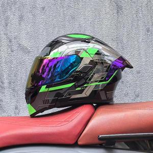 ORZ-169 신형 오토바이 오픈 페이스 헬멧 큰 테일 윙과 플립 커버 사계절용