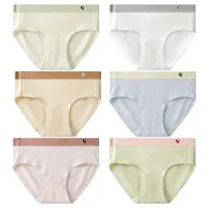 주니어 여아 면스판 학생팬티 부드러운 6종세트 CW러비