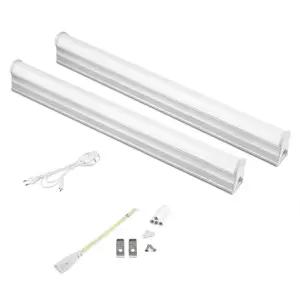 LED일자등 T5 T8 형광등 알루미늄 LED 라이트 바 29cm 30cm 110V 220V 램프 튜브 실내 주방 조명 벽