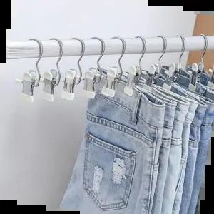 치마걸이 멀티 논슬립 바지걸이 치마 집게 걸이 옷걸이 1P