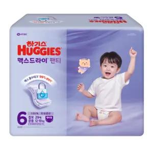 하기스 맥스드라이 팬티 6단계 공용 점보 29매