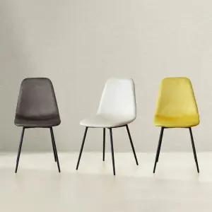 미즈 가죽 스틸 인테리어 카페 식탁의자 1+1 3colors