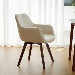 칸토 패브릭 원목 인테리어 식탁의자 1개 2colors