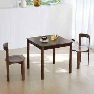 루빈 라운드 오르 800 2인용 원목 식탁세트