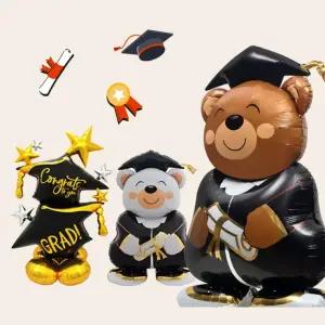 캐릭터 선물 졸업 학사모 레터링풍선 식 포토존 사진촬영 축하파티 스탠딩풍선 개미물류