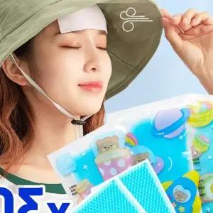 냉감 쿨링 시트 이마 부착형 여름철 열 내리기 야외활동 휴대용 체온조절 패치