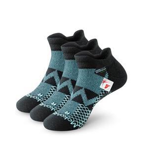 남성용 모카 스톤 발목 양말 쿨맥스 라이크라 수분 흡수 비결합 쿠션 신경병증 3켤레