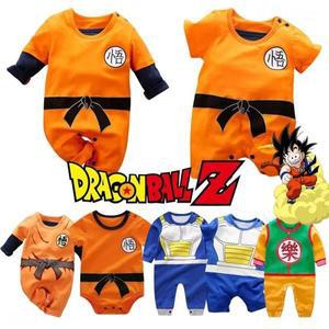 0 18 월 애니메이션 드래곤 볼 Goku 아기 Rompers 신생아 코스프레 Vegeta 귀여운 옷 어린이 할로윈 만화