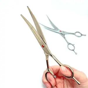 강아지 커브 미용 가위 7인치 애견가위-WD199FA