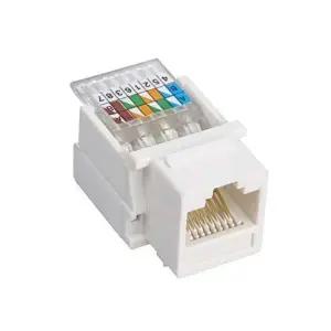(COMS) CAT.5e RJ45 월플레이트 키스톤 커플러 잭-WD1A588