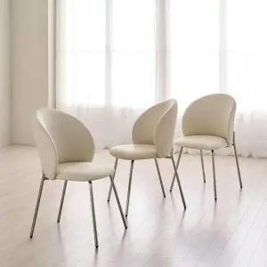 [아트박스]/마전동상회 인테리어 식탁의자 무광 스텐 프레임 등받이 의자