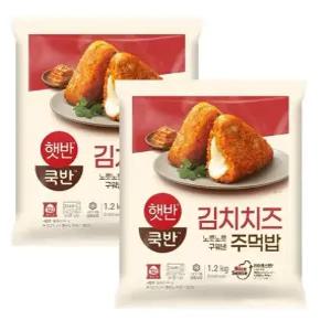 햇반 김치치즈 주먹밥 100g 12입 x 2세트 총 24개 캠핑 간편식 삼각김밥 대용