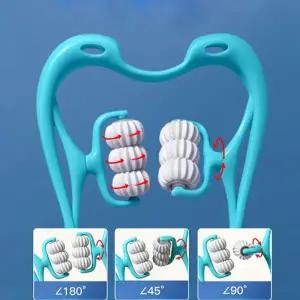 [골드스마일]어깨 승모근 뒷목 림프 마사지볼 롤링 목지압기