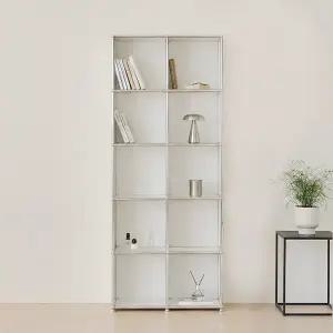 [포스트모던] 발렌 2X5 미드센츄리 5단 책장 800 C3