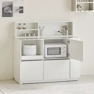 [포스트모던] 소노마 1200 밥솥 전자레인지 홈바 E0 주방수납장 (양념망장)