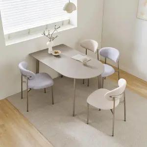 아트박스/마전동상회 포세린 세라믹 식탁테이블 반타원 식탁 공간활용