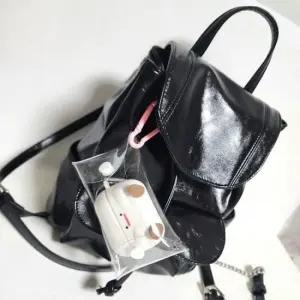 투명 클립형 미니 파우치 카드 동전 지갑 작은 크기 빽참 립스틱 교통카드 빽꾸