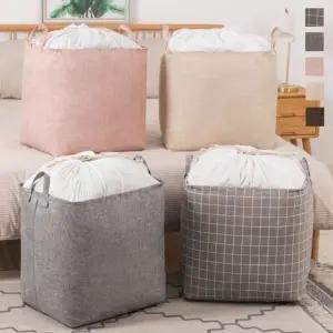 대용량 패브릭 파우치 75L 100L 수납포켓 이불