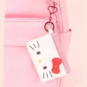 헬로키티 샤인 얼굴 카드 지갑 1P 입체 휴대용 한손 수납 키링 선물 귀여운카드지갑