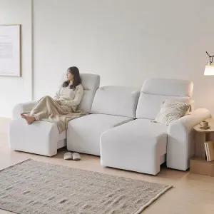 [아씨방가구]플로우 패브릭 모션 리클라이너 무빙 소파 4인용