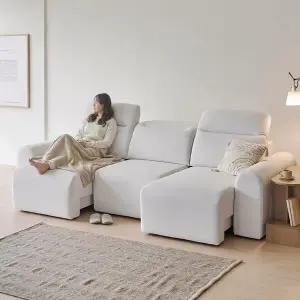 [아씨방]가구 플로우 패브릭 모션 리클라이너 무빙 소파 4인용