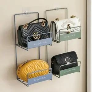 수납가방 정리대 홀더 이중 보관함 가방 수납 진열대