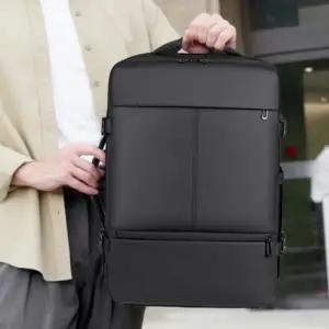 (색상 블랙)대용량가방 도난방지가방 도난방지 대용량 비지니스가방 출장 멀티백팩 확장형