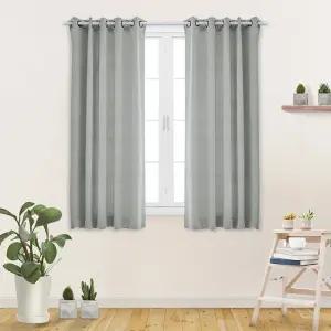 아일렛형 3중직 창문형 암막커튼 135x170 2장 SET (끈포함)