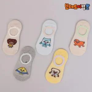 캐릭터양말 아동용 발목양말 5개세트 N2394 아동용양말