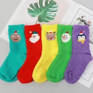 아동용 크리스마스 겨울양말 5개 N2940 아동용양말