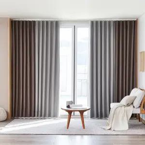 고기능 암막커튼 블루그레이모카브라운 380x230cm 코스트코 코와샵2602