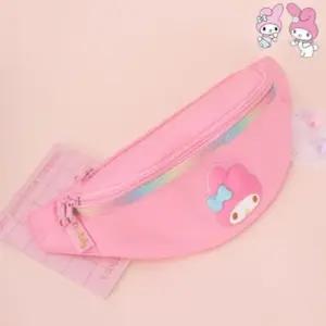 길이조절 매쉬소재 여아동용 보조가방 힙색 N3296