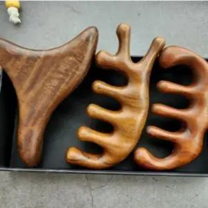 괄사 마사지기 우드 두피 승모근 마사지 백단향