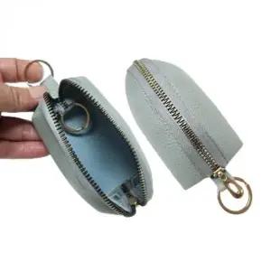 미니 파우치 가죽 카드 수납 동전 지갑 케이스 도장지갑 미니파우치 파우치키링